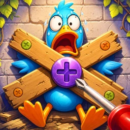 Salve o Pombo: Puzzle Parafuso